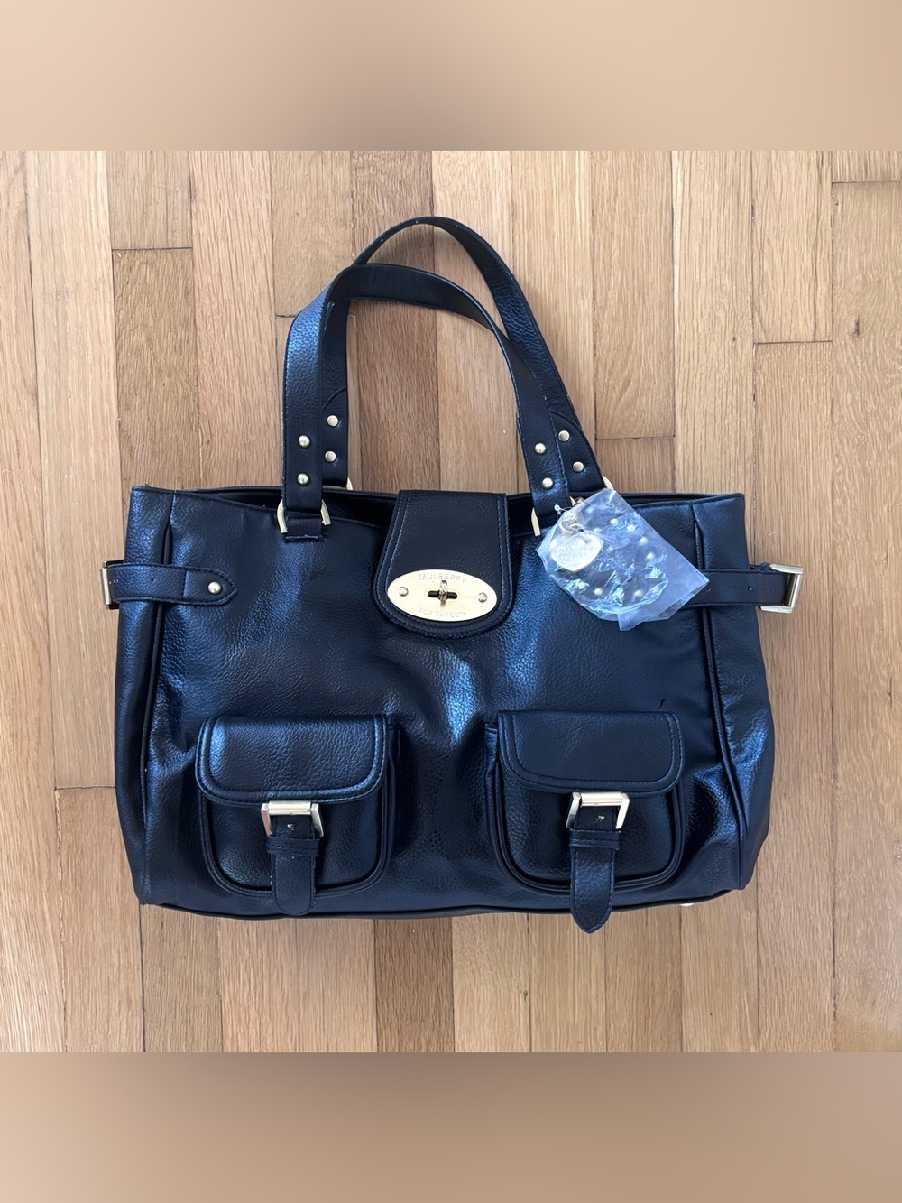 Mulberry for Target Large Tote 2010 Gold Hardware Y2K Designer Bag Hobo